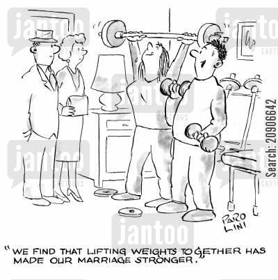 'We find that lifting weights together has made our marriage stronger.'